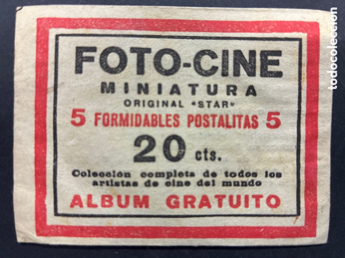 Coleccionismo cromos antiguos: SOBRE CROMOS SIN ABRIR ALBUM FOTO - CINE