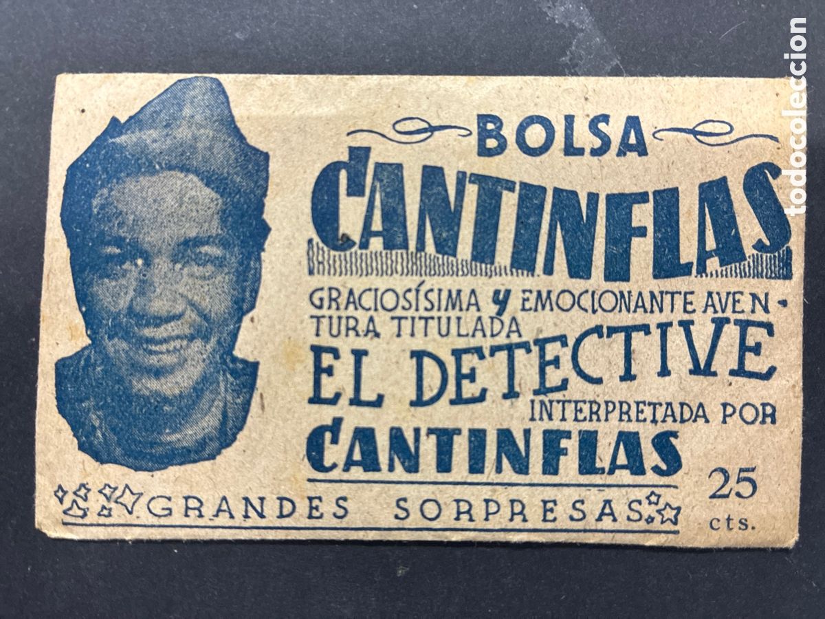 Coleccionismo cromos antiguos: SOBRE CROMOS SIN ABRIR EL DETECTIVE CANTINFLAS