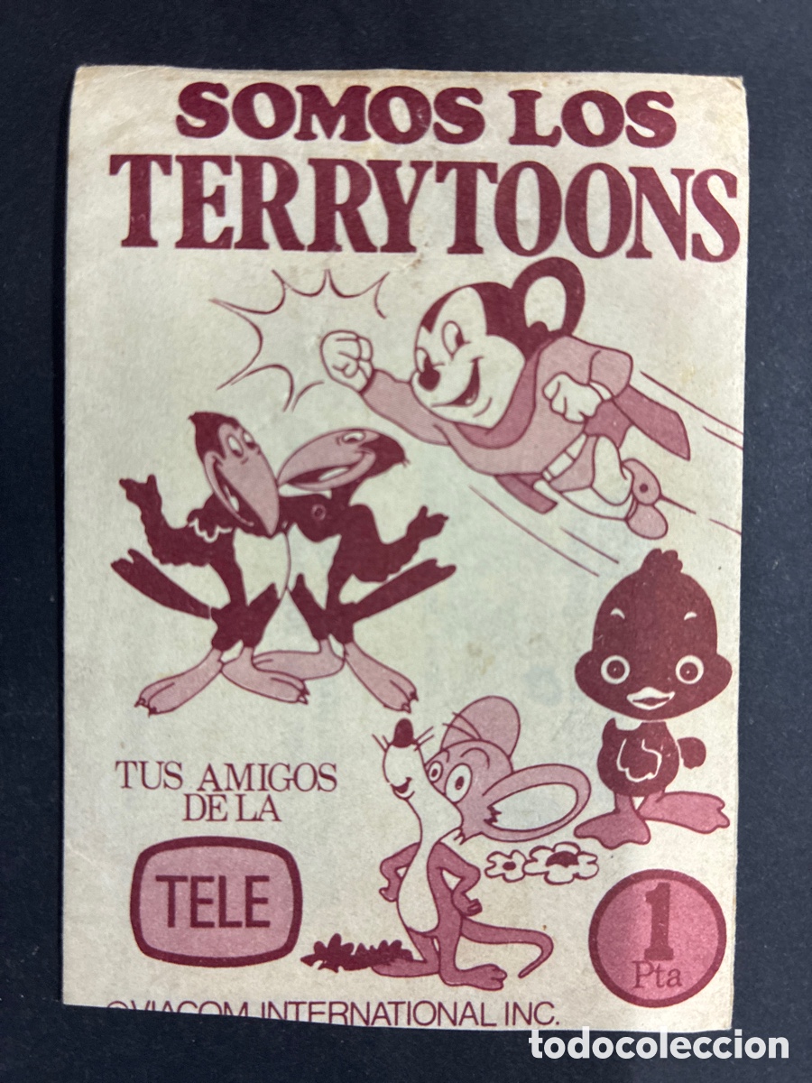 Coleccionismo cromos antiguos: SOBRE CROMOS SIN ABRIR SOMOS LOS TERRY TOONS