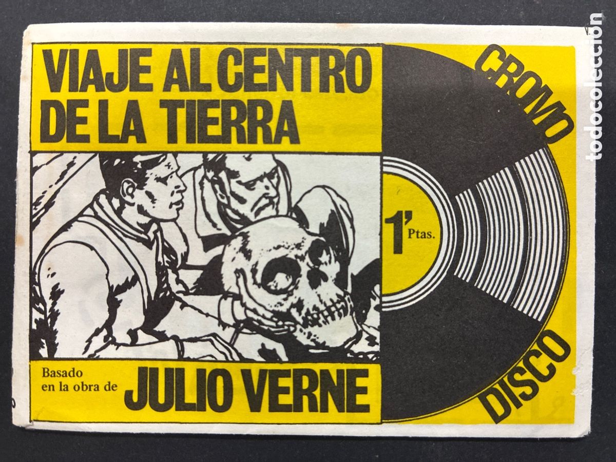 Coleccionismo cromos antiguos: SOBRE CROMOS SIN ABRIR VIAJE AL CENTRO DE LA TIERRA JULIO VERNE