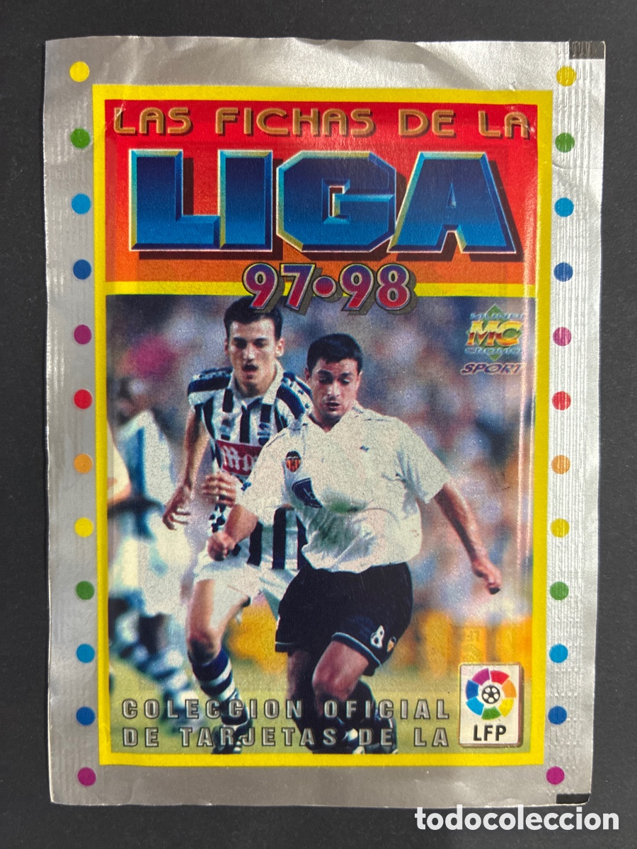 Collectionnisme Cartes &agrave; collectionner anciennes: SOBRE CROMOS SIN ABRIR ALBUM FUTBOL LIGA 97- 98 EDITORIL MUNDI CROMO