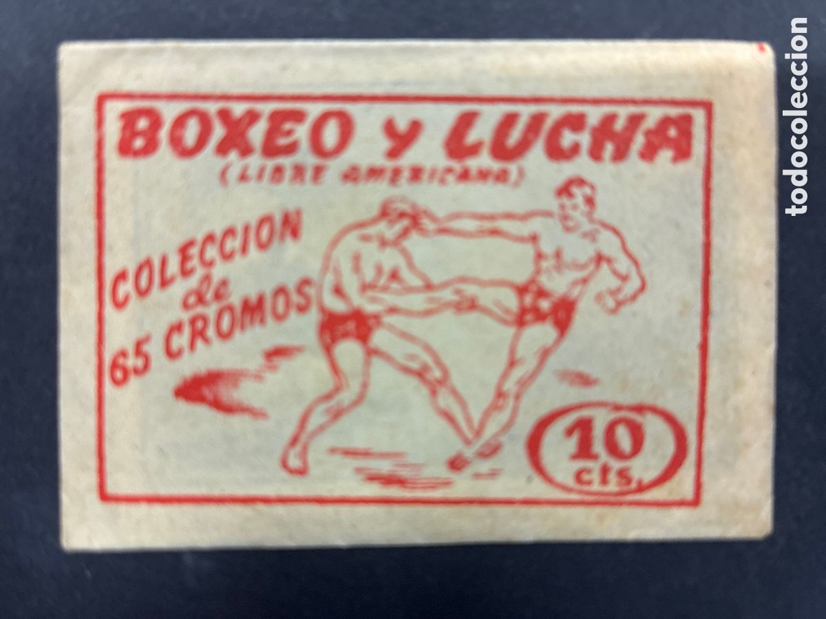 Collectionnisme Cartes &agrave; collectionner anciennes: SOBRE CROMOS SIN ABRIR ALBUM BOXEO Y LUCHA LIBRE AMERICANA