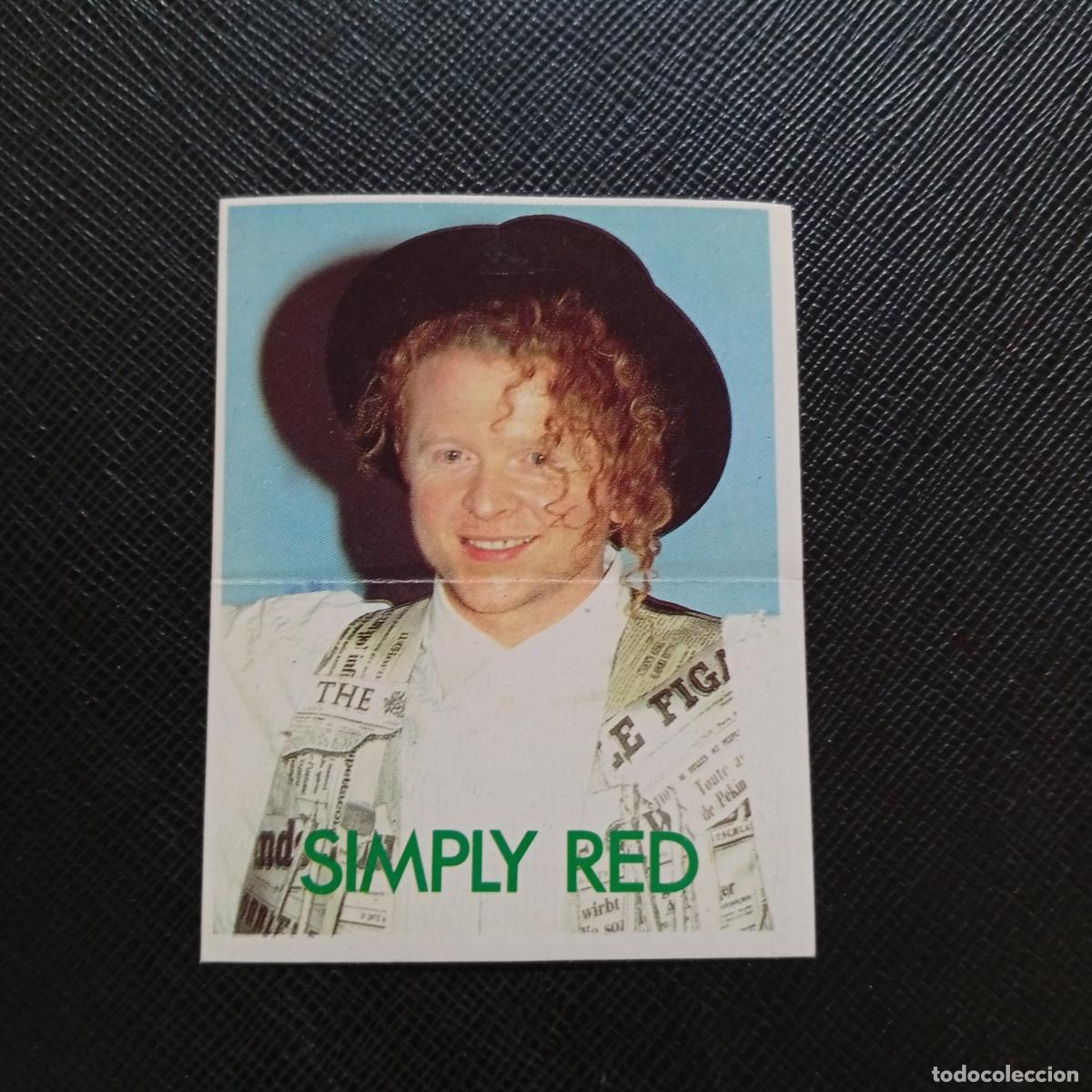Coleccionismo cromos antiguos: SIMPLY RED MATUTANO SONRICS PEGATE A LAS ESTRELLAS DE ROCK CROMO - SIN PEGAR - A156 PG307