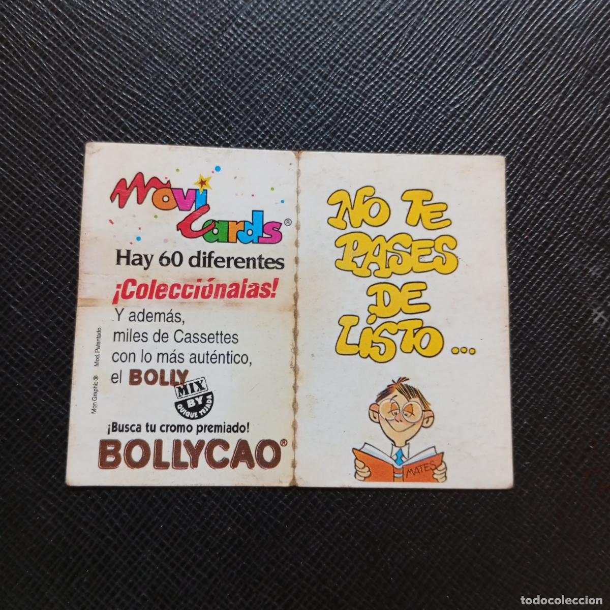 Coleccionismo cromos antiguos: NO TE PASES DE LISTO MOVICARDS BOLLYCAO MOVI CARDS CROMO - A156 PG334