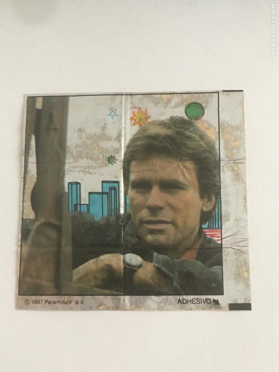 Coleccionismo cromos antiguos: macgyver chicle cromo nunca pegado