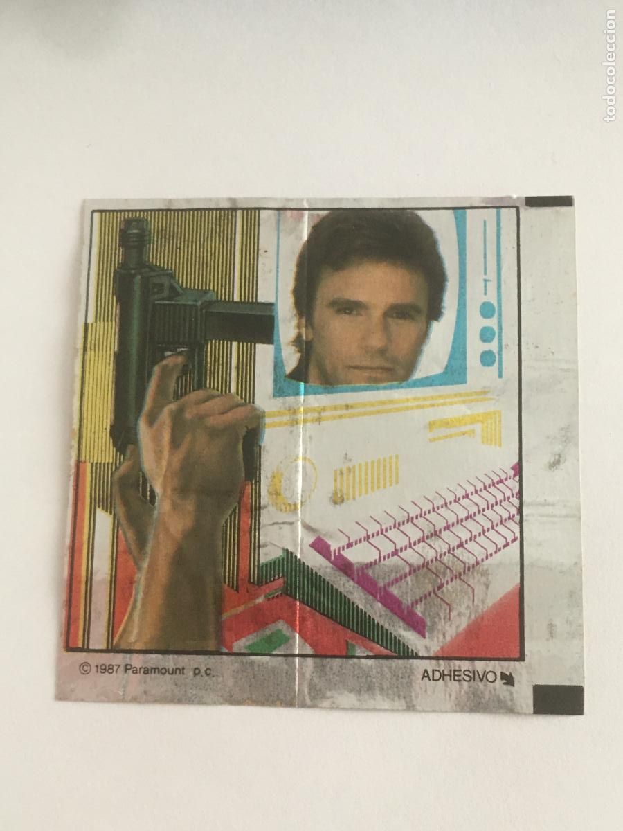 Coleccionismo cromos antiguos: macgyver chicle cromo nunca pegado