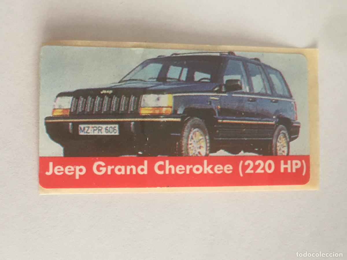 Coleccionismo cromos antiguos: cromo chicle coches jeep grand cherokee cromo nunca pegado