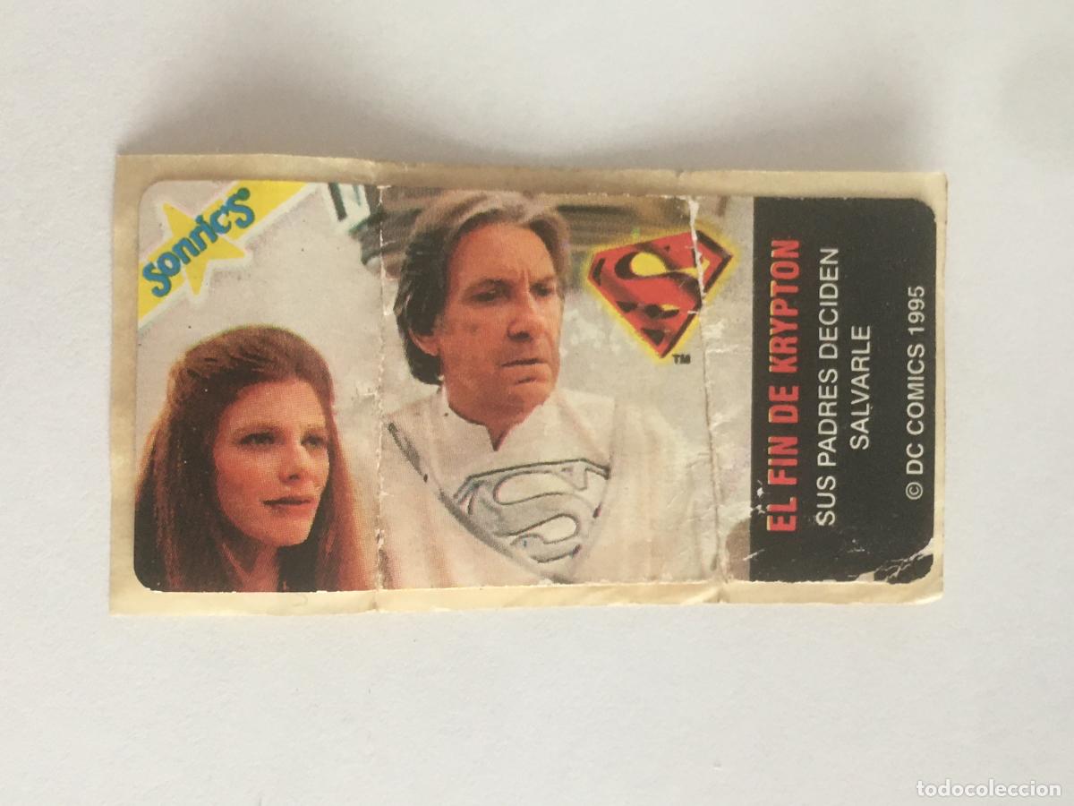 Coleccionismo cromos antiguos: cromo chicle superman sonrics sonric's cromo nunca pegado