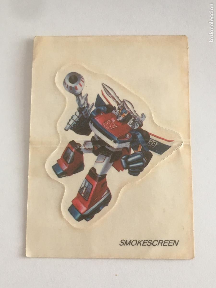 Coleccionismo cromos antiguos: bollycao transformers smokescreen cromo nunca pegado