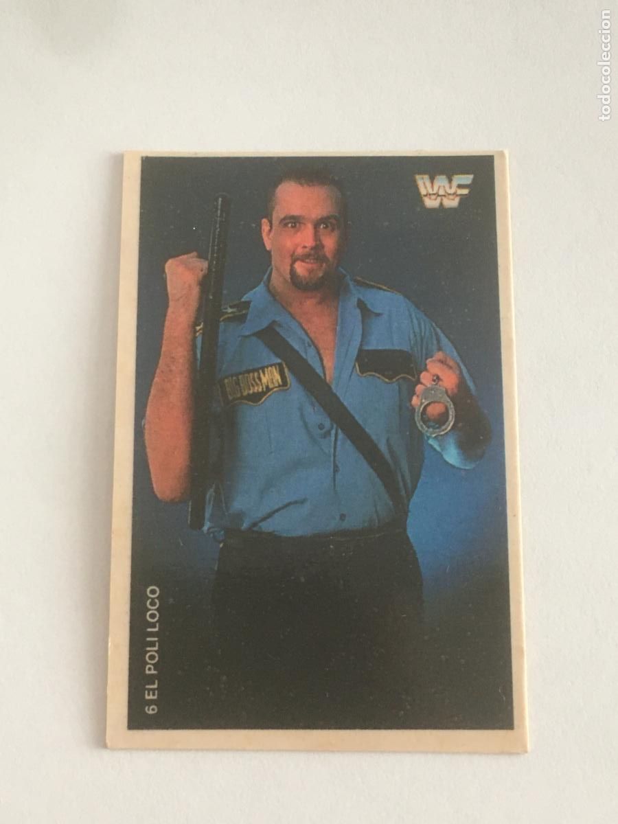 Coleccionismo cromos antiguos: phoskitos superstars WWF pressing catch cromo n&ordm; 6 nunca pegado