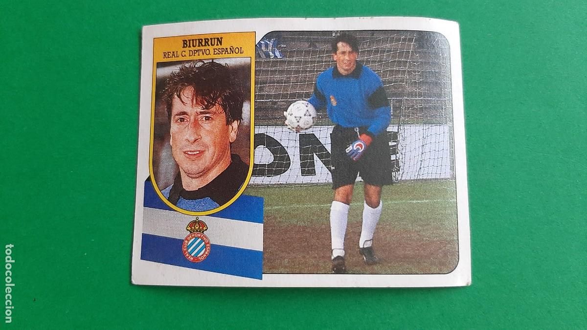 Coleccionismo cromos antiguos: (ED. ESTE)(91-92) BIURRUN R.C.D ESPA&Ntilde;OL NUNCA PEGADO