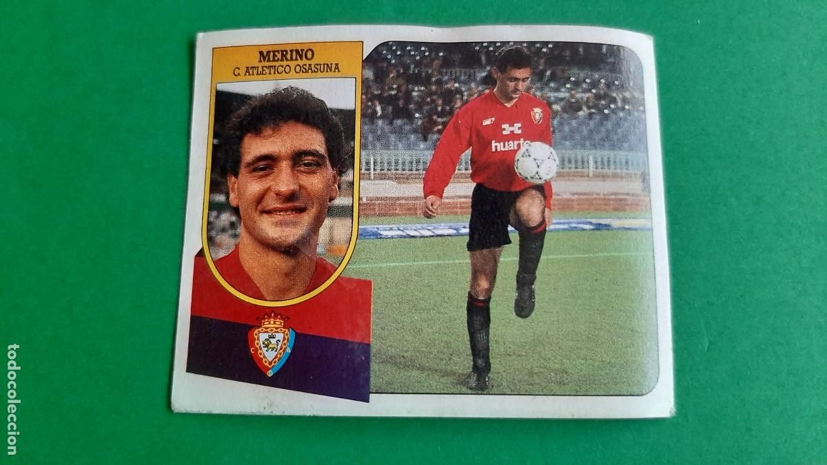 Coleccionismo cromos antiguos: (ED. ESTE)(91-92) MERINO OSASUNA NUNCA PEGADO