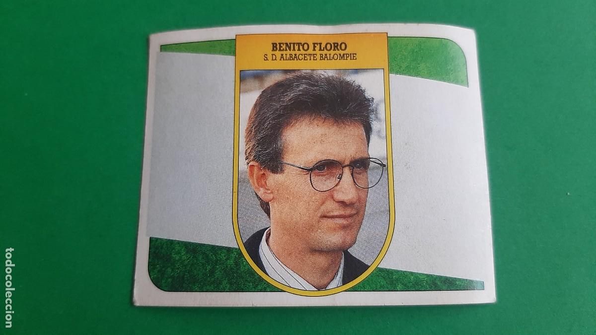 Coleccionismo cromos antiguos: (ED. ESTE)(91-92) BENITO FLORO ALBACETE NUNCA PEGADO