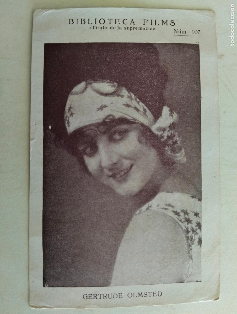 Collectionnisme Cartes &agrave; collectionner anciennes: GERTRUDE OLMSTED, BIBLIOTECA FILMS, N&ordm; 107, A&Ntilde;OS 30