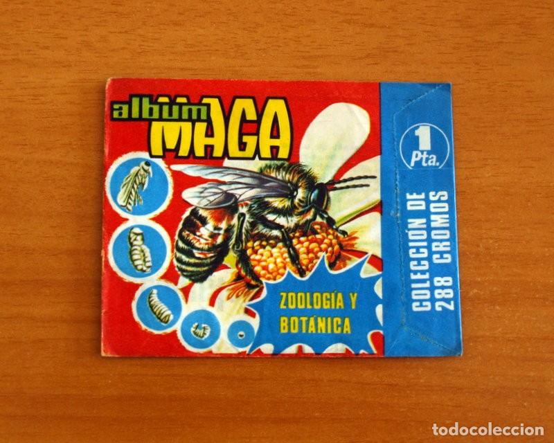 Coleccionismo cromos antiguos: Sobre de cromos sin abrir - Zoologia y Bot&aacute;nica - Editorial Maga 1969