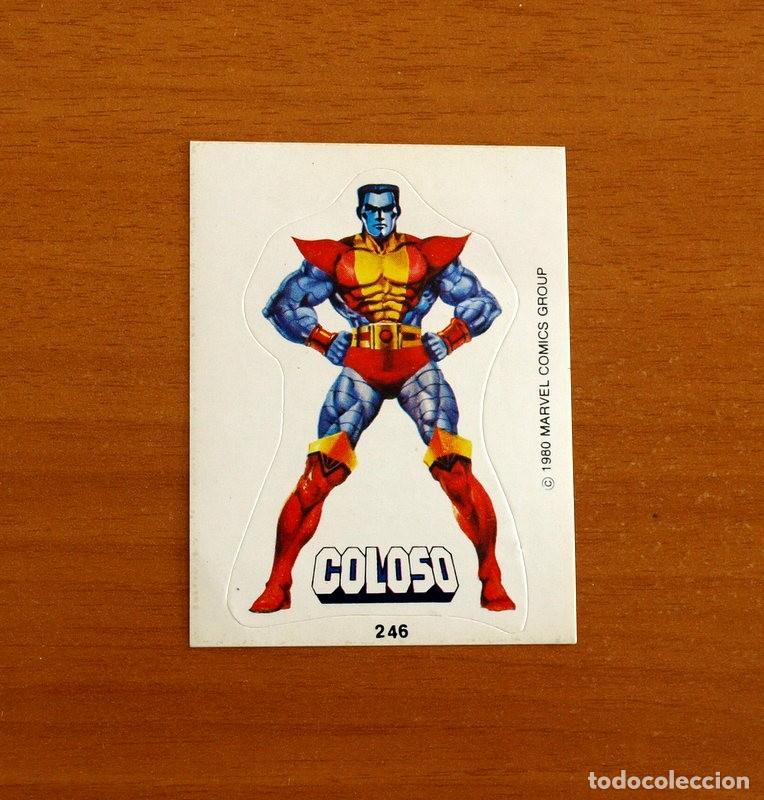 Coleccionismo cromos antiguos: Superh&eacute;roes - N&ordm; 246 Coloso - Marvel 1980 Comics Group - Chocolates Terrabusi - Nunca pegado