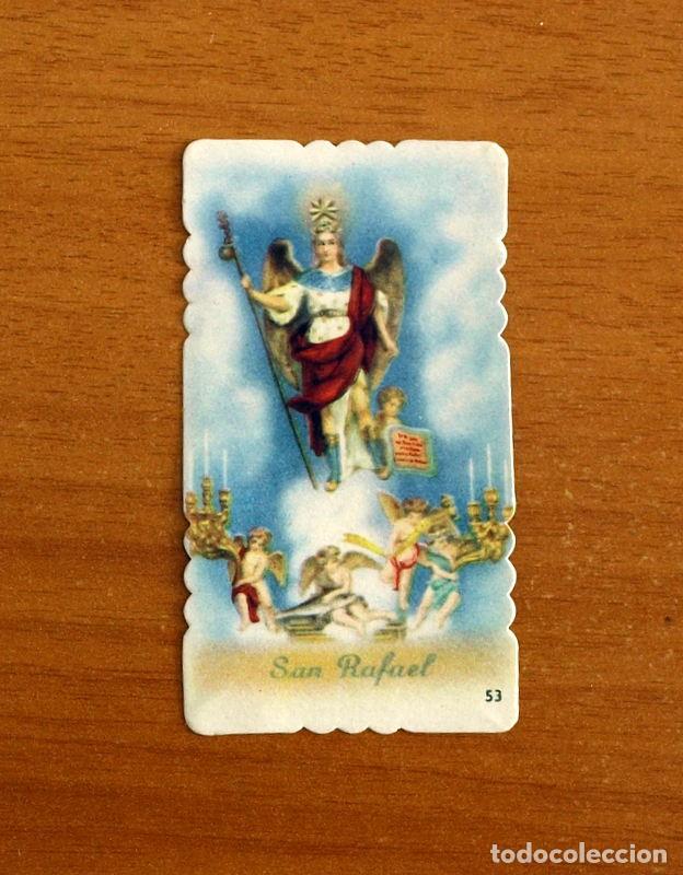Coleccionismo cromos antiguos: Cromo estampa de V&iacute;rgenes y Santos - A&ntilde;os 50 - N&ordm; 53, San Rafael - Nunca pegado