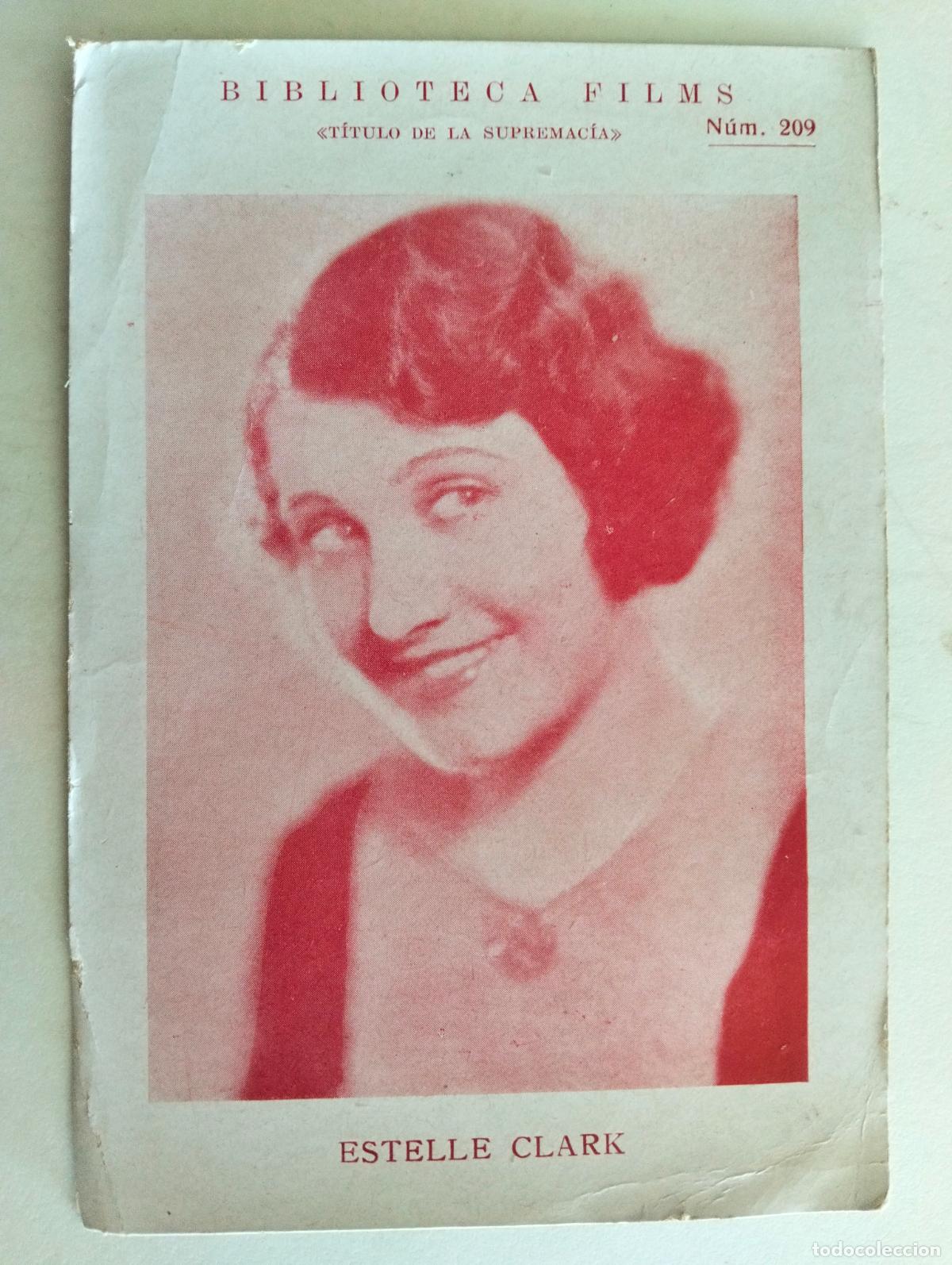 Sammeln alte Sammelbilder: ESTELLE CLARK, BIBLIOTECA FILMS, N&ordm; 209, A&Ntilde;OS 30