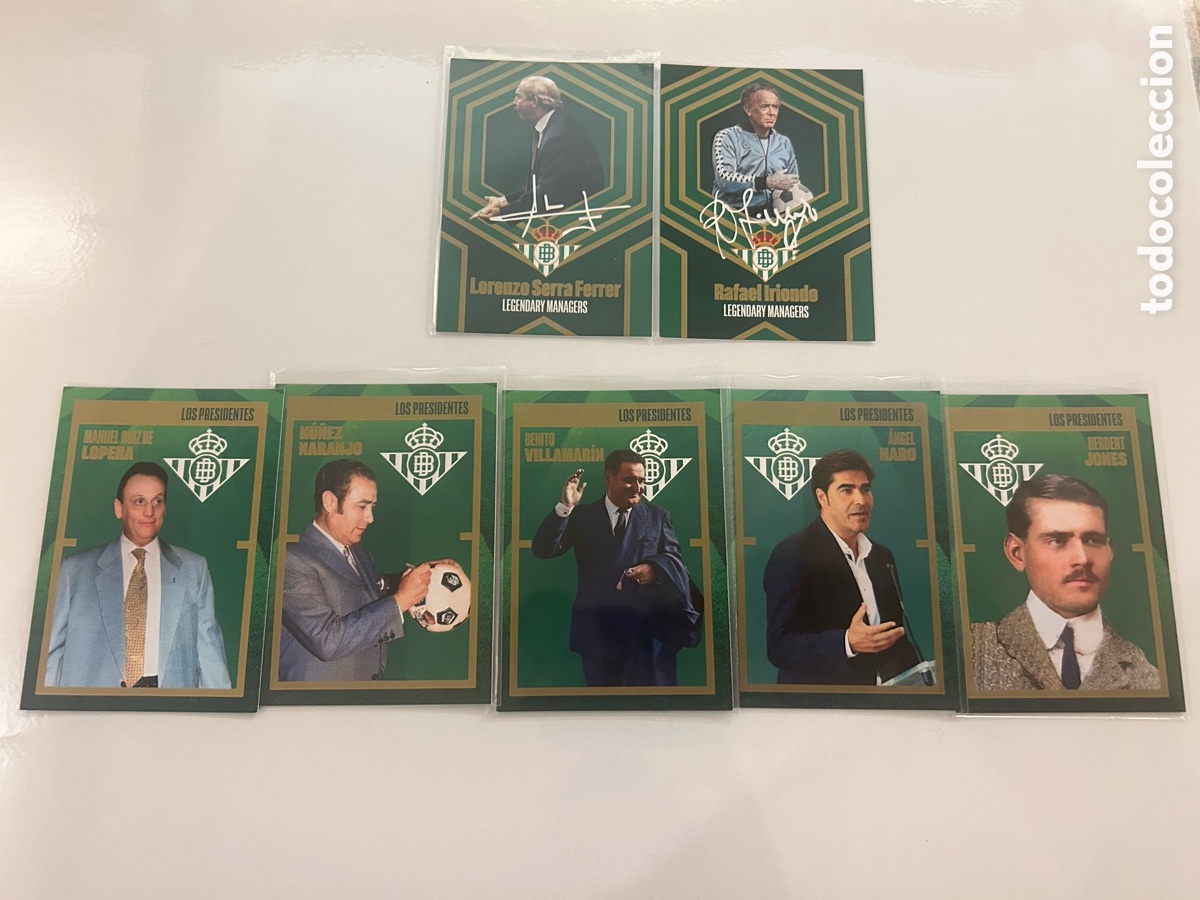 Coleccionismo cromos antiguos: La vida en verde - los presidentes/entrenadores lote