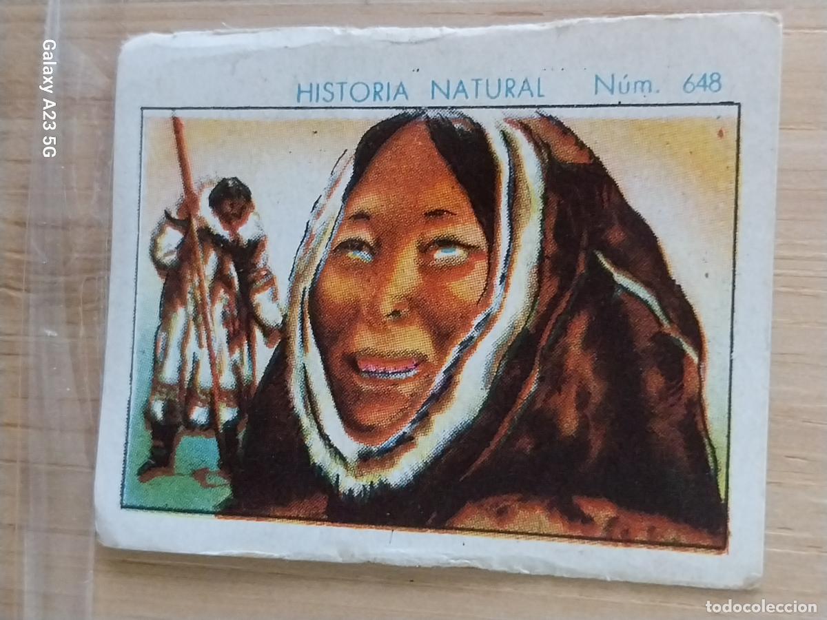 Coleccionismo cromos antiguos: MUJER ESQUIMAL CHOCOLATES JUNCOSA LA CHOCOLATERA A&Ntilde;O 1935 **** CROMO 648 4.5X3.5CMS HISTORIA NATURAL