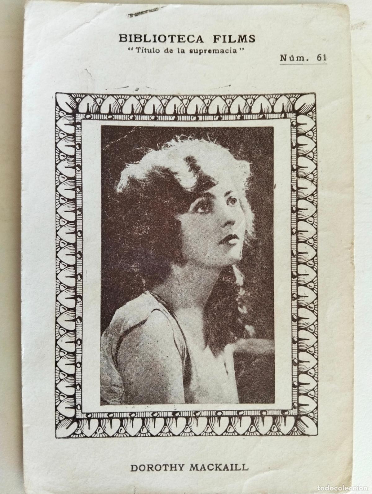 Sammeln alte Sammelbilder: DOROTHY MACKAILL, BIBLIOTECA FILMS, N&ordm; 61, A&Ntilde;OS 30