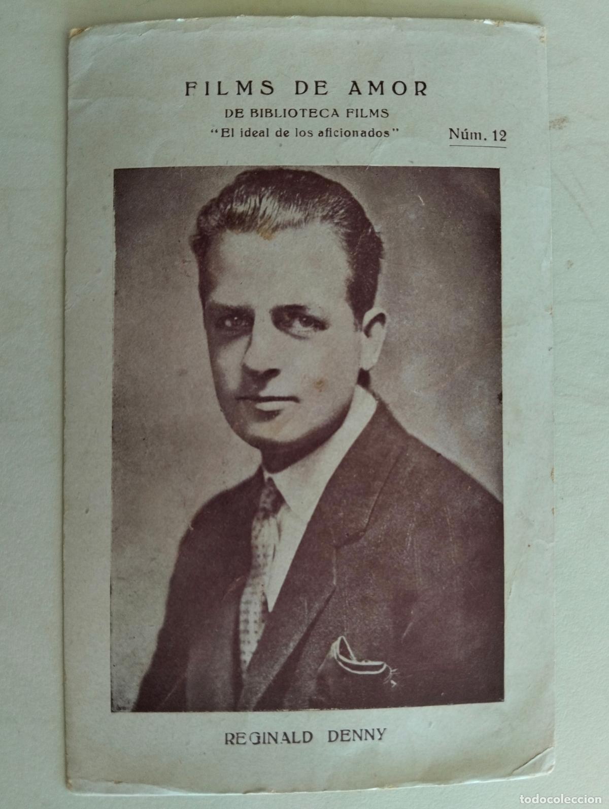 Collectionnisme Cartes &agrave; collectionner anciennes: REGINALD DENNY, BIBLIOTECA FILMS, N&ordm; 12, A&Ntilde;OS 30