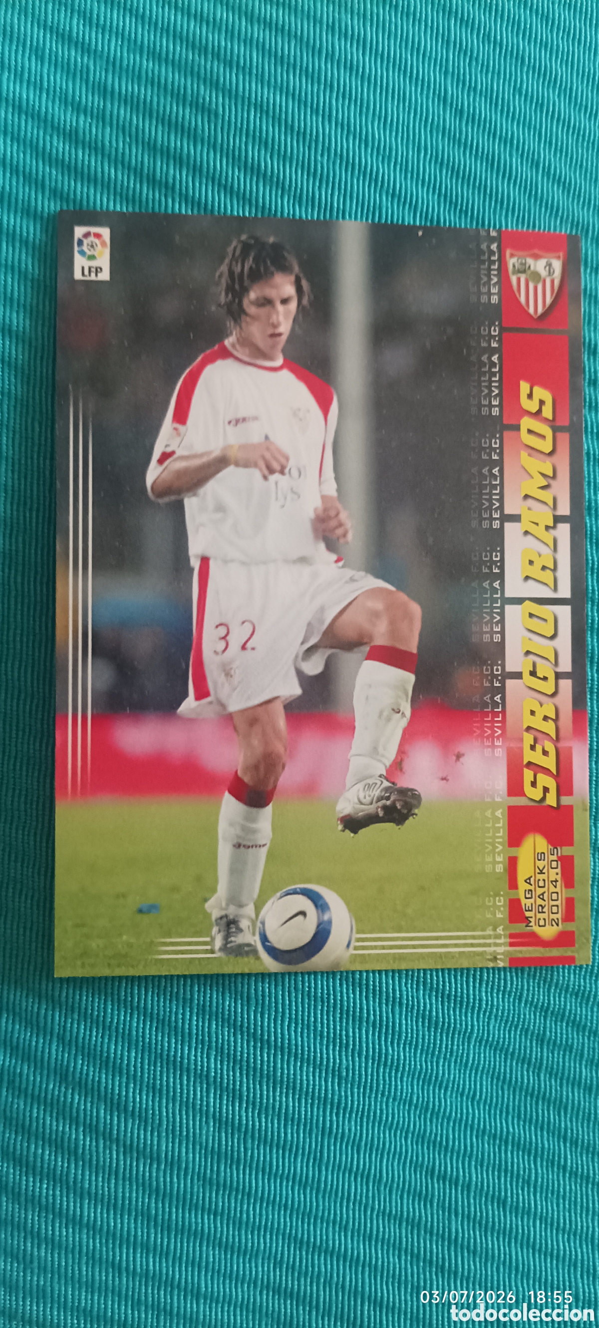 Coleccionismo cromos antiguos: Sergio Ramos megacraks 2004-2005 rookie
