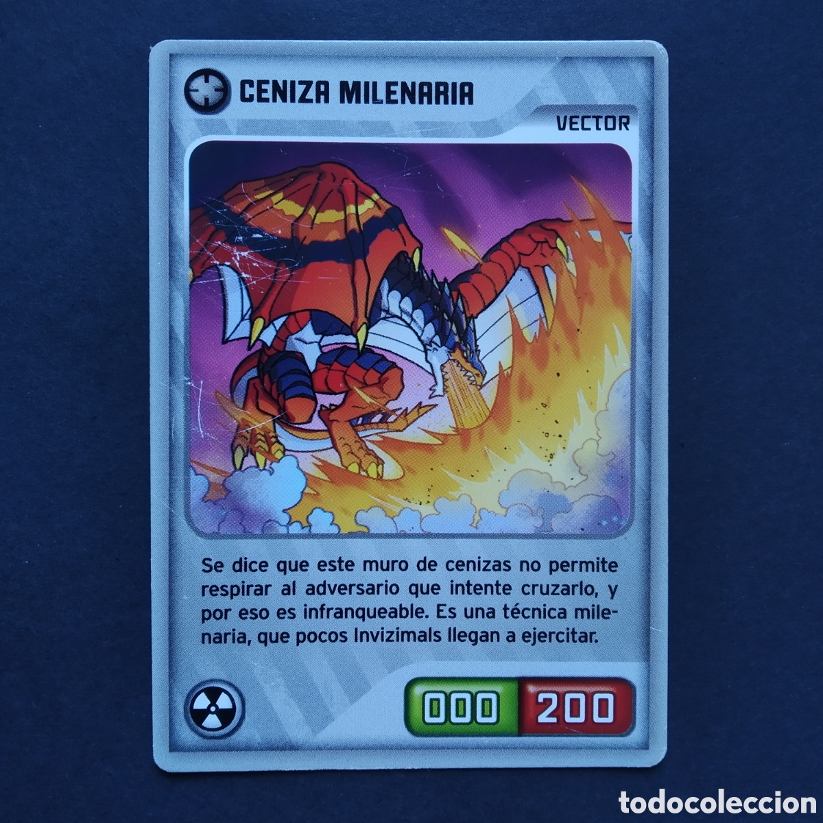 Coleccionismo cromos antiguos: CROMO - N&ordm; 412 - CENIZA MILENARIA - INVIZIMALS, DESAFIOS OCULTOS - PANINI - A&Ntilde;O 2013