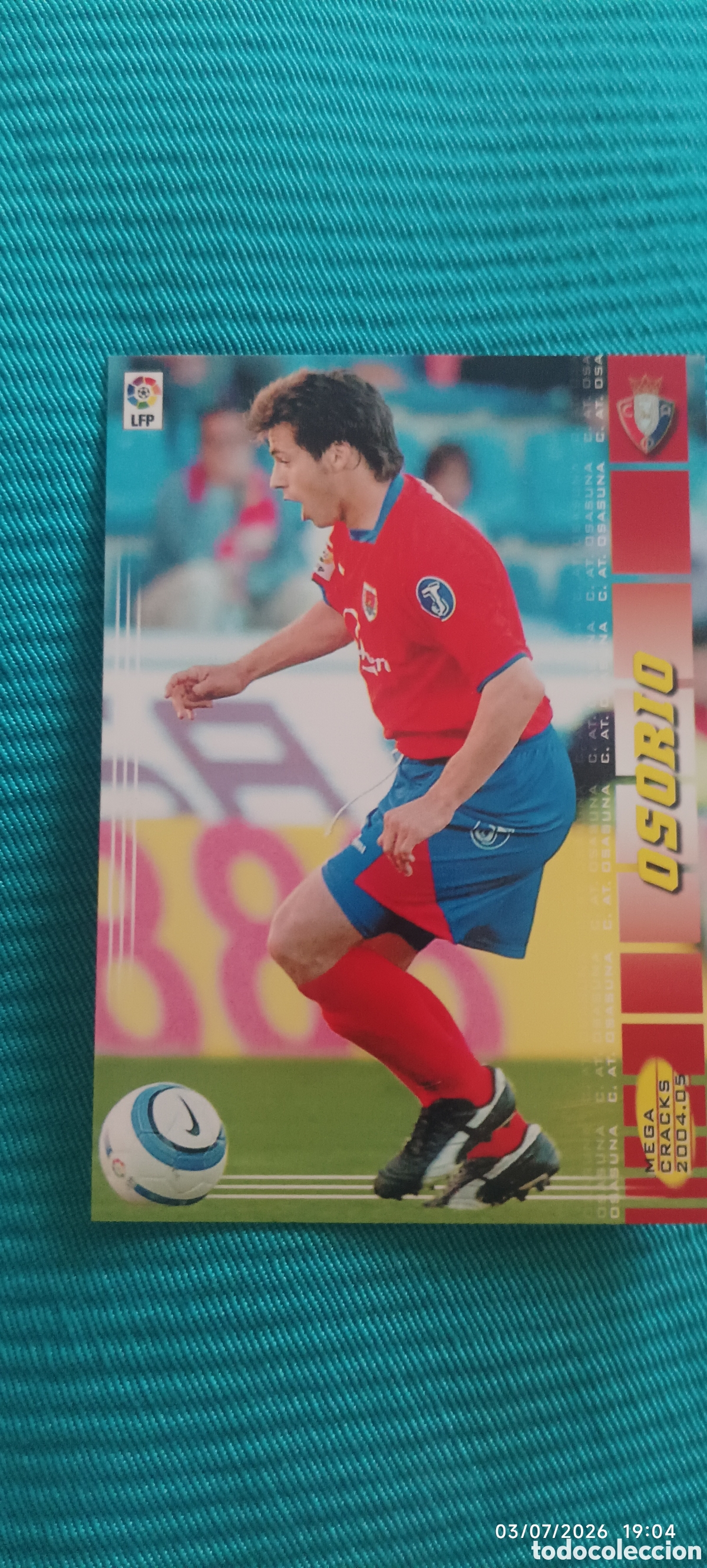 Coleccionismo cromos antiguos: Osorio megacraks 2004-2005 error 233 bis