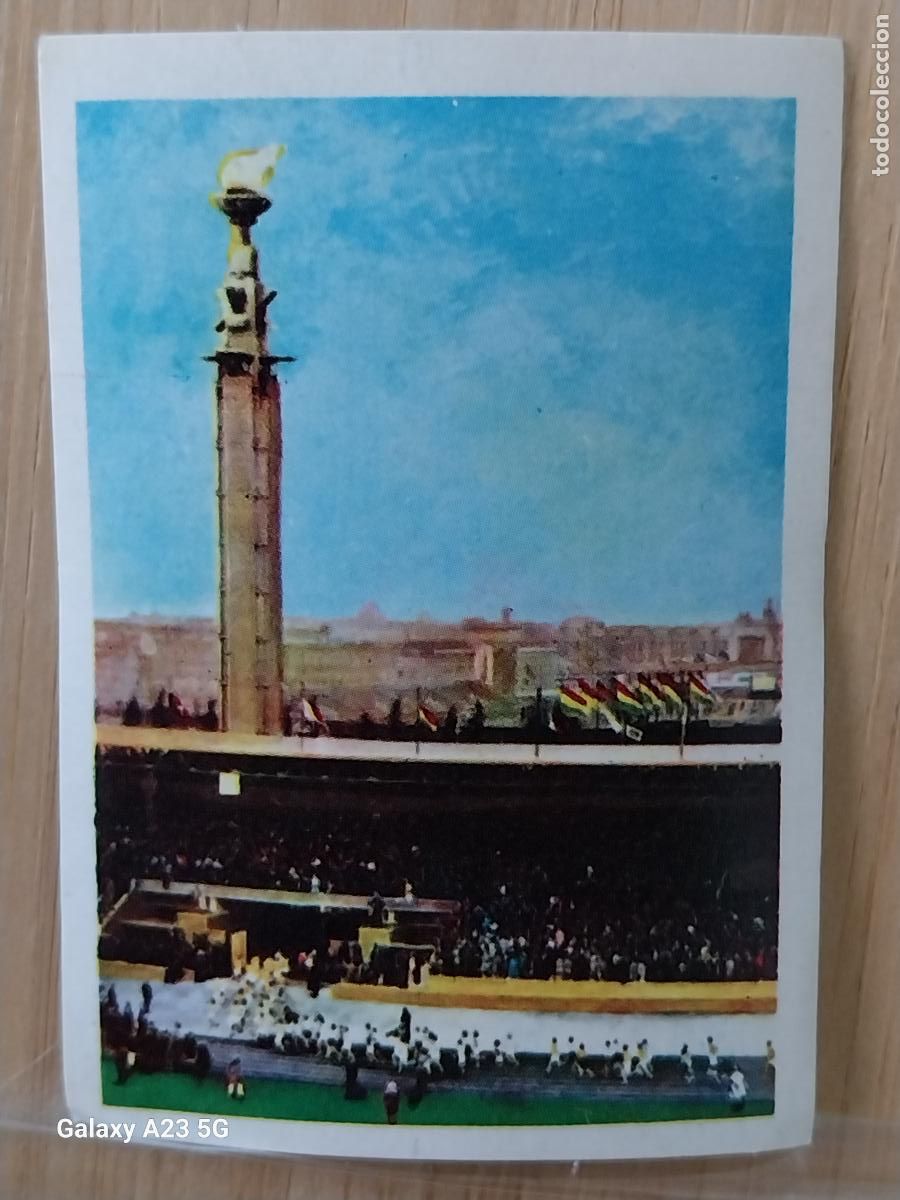 Coleccionismo cromos antiguos: MARATHON EN ESTADIO JUEGOS OLIMPICOS CROMO COCHOLATES A&Ntilde;O 1964 JJOO AMSTERDAM 1928