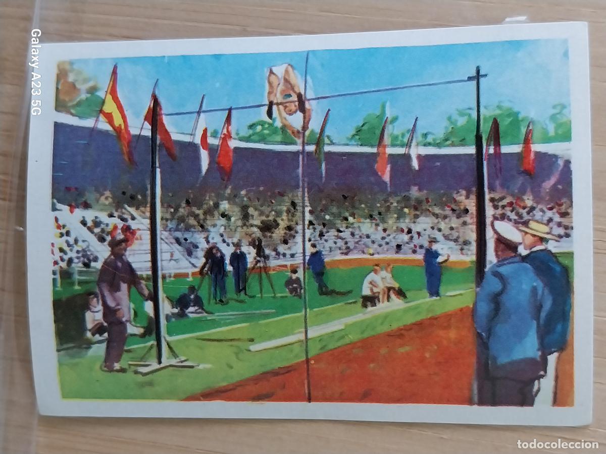 Coleccionismo cromos antiguos: NELSON P&Eacute;RTIGA JUEGOS OLIMPICOS CROMO COCHOLATES A&Ntilde;O 1964 JJOO ESTOCOLMO 1912