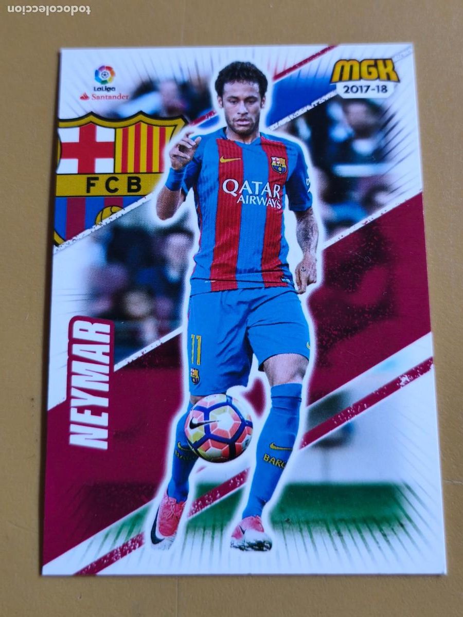Coleccionismo cromos antiguos: neymar, 2017 18 megacracks - Foto 1