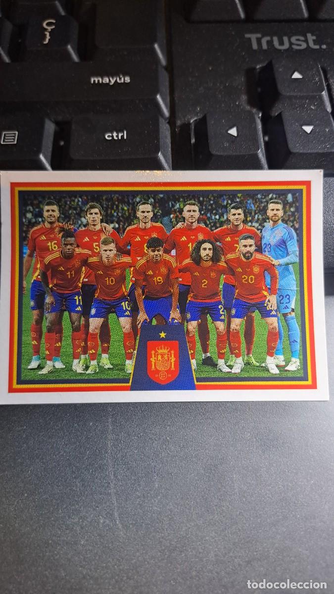Coleccionismo cromos antiguos: CROMO 37 ALINEACION EQUIPO ESPA&Ntilde;A 37 VAMOS SELECCION 37 SELECCION ESPA&Ntilde;OLA EURO 2024 CARREFOUR PANIN