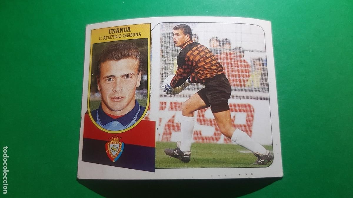 Coleccionismo cromos antiguos: (ED. ESTE)(91-92) UNANUA C.A OSASUNA NUNCA PEGADO