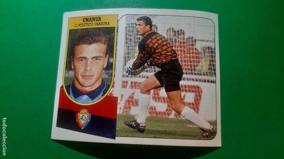 Coleccionismo cromos antiguos: (ED. ESTE)(91-92) UNANUA C.A OSASUNA NUNCA PEGADO