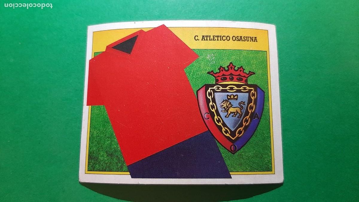 Coleccionismo cromos antiguos: (ED. ESTE)(91-92) UNIFORME Y ESCUDO DE C.A OSASUNA NUNCA PEGADO