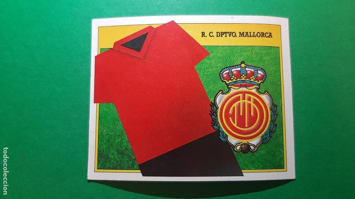 Coleccionismo cromos antiguos: (ED. ESTE)(91-92) UNIFORME Y ESCUDO DE R.C.D MALLORCA NUNCA PEGADO