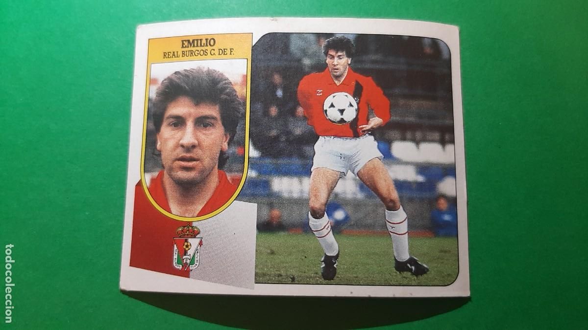 Coleccionismo cromos antiguos: (ED. ESTE)(91-92) EMILIO REAL BURGOS COLOCA NUNCA PEGADO