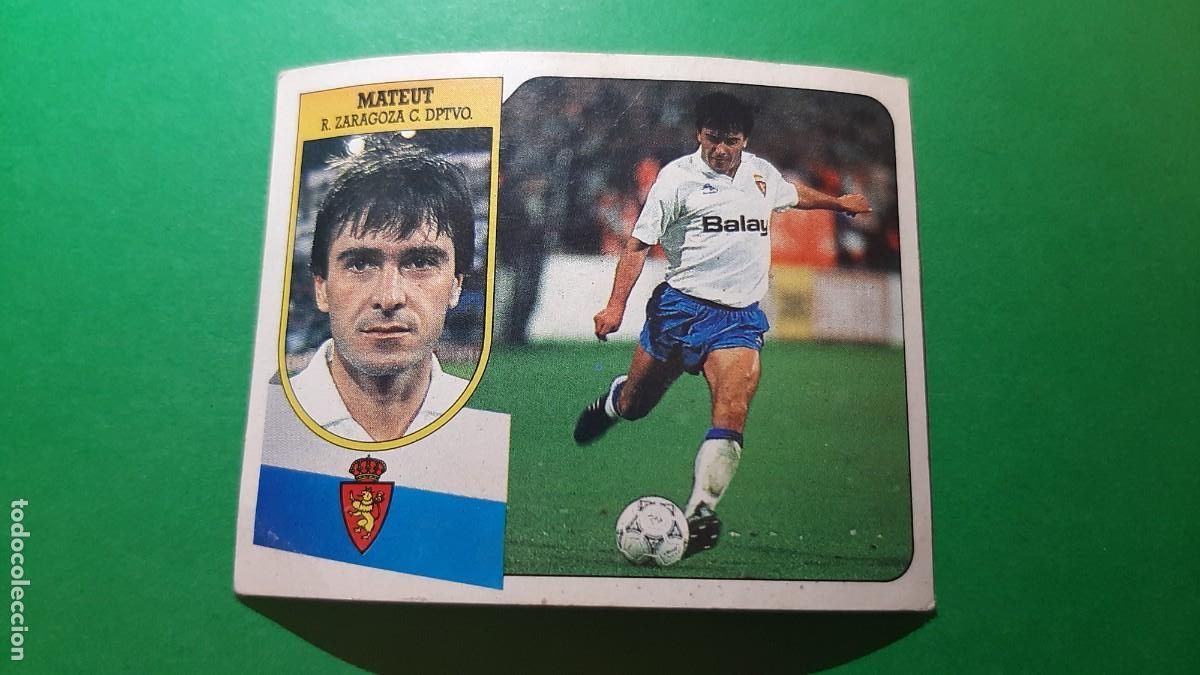 Coleccionismo cromos antiguos: (ED. ESTE)(91-92) MATEUT REAL ZARAGOZA NUNCA PEGADO