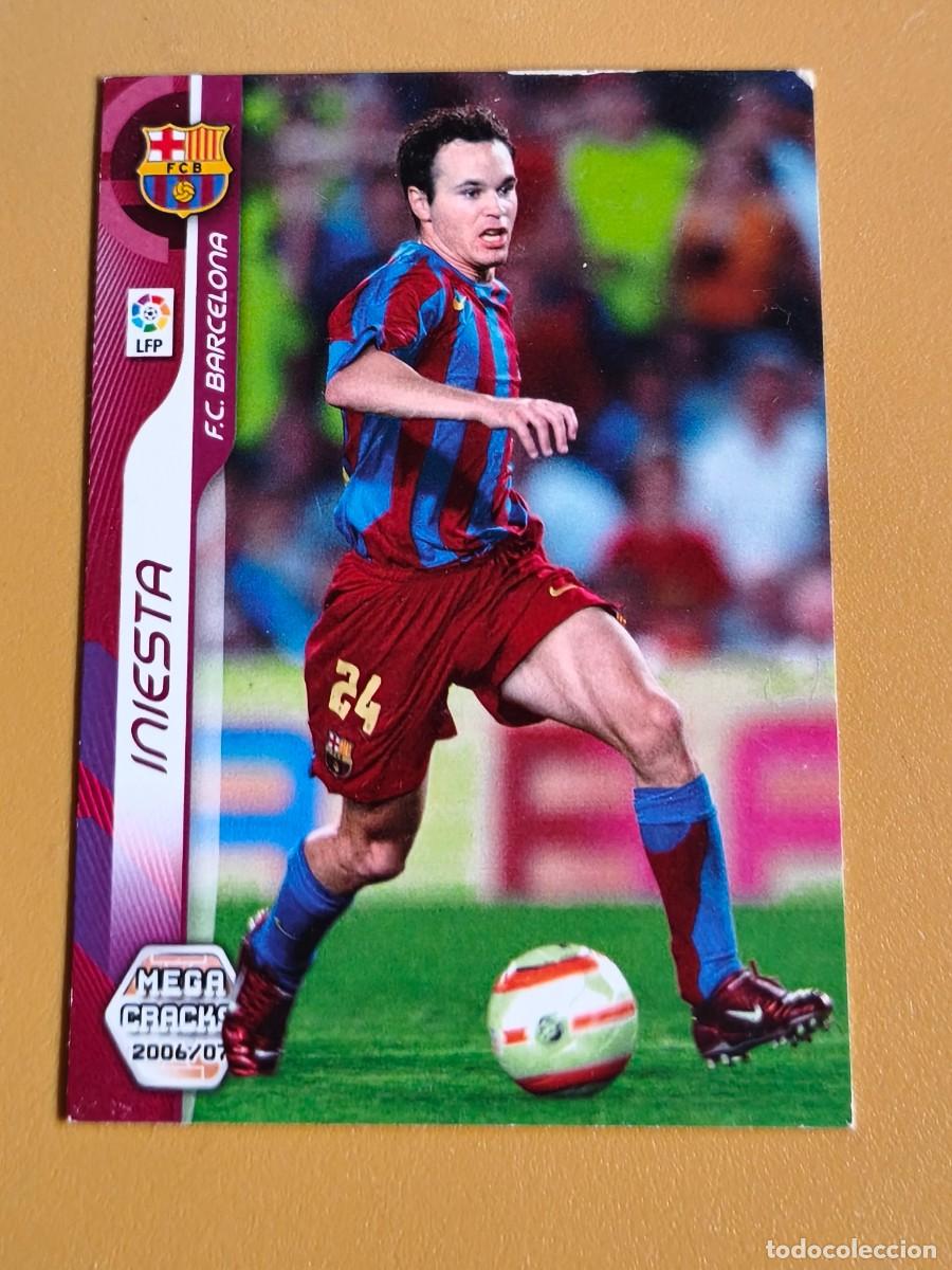 Coleccionismo cromos antiguos: iniesta, 2006 07 megacracks