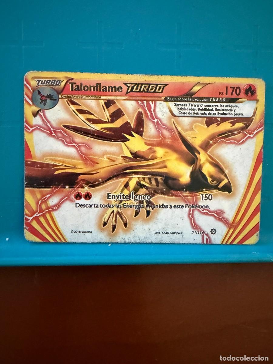 Coleccionismo cromos antiguos: pokemon talonflame turbo 21/114