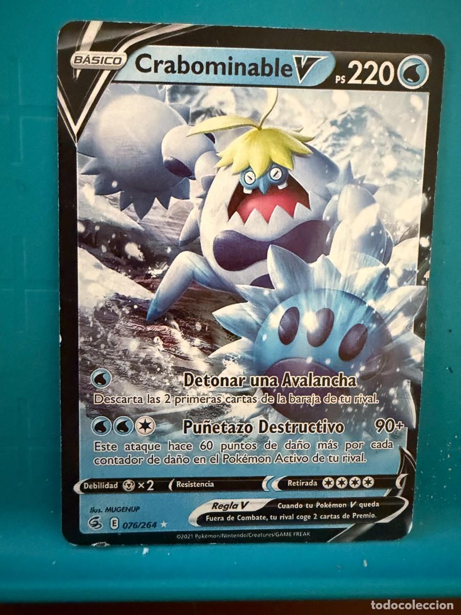 Coleccionismo cromos antiguos: pokemon crabominable V 076/264