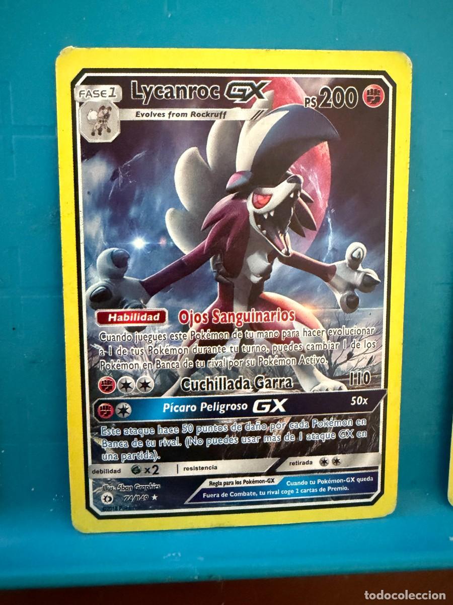 Coleccionismo cromos antiguos: pokemon lycanroc gx 74/149