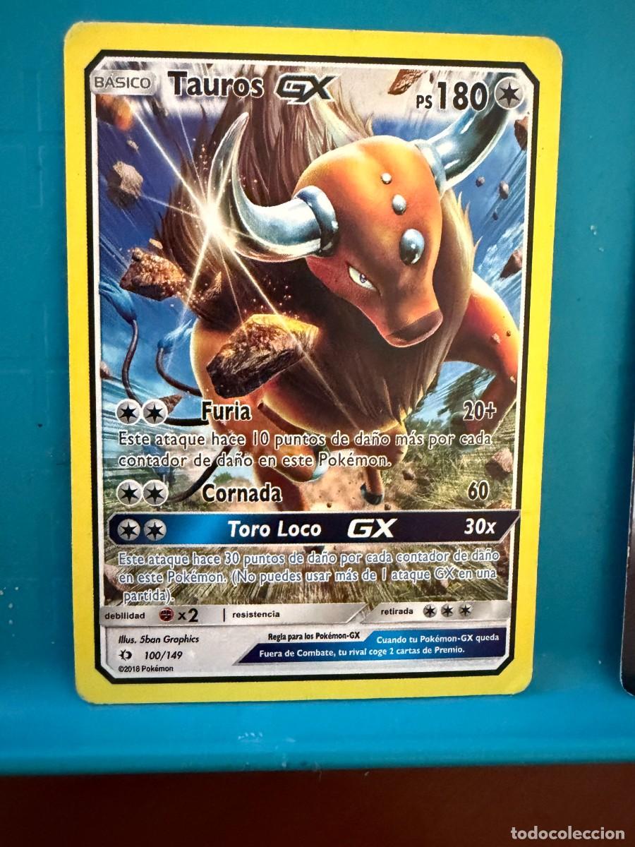 Coleccionismo cromos antiguos: pokemon taurus gx 100/149