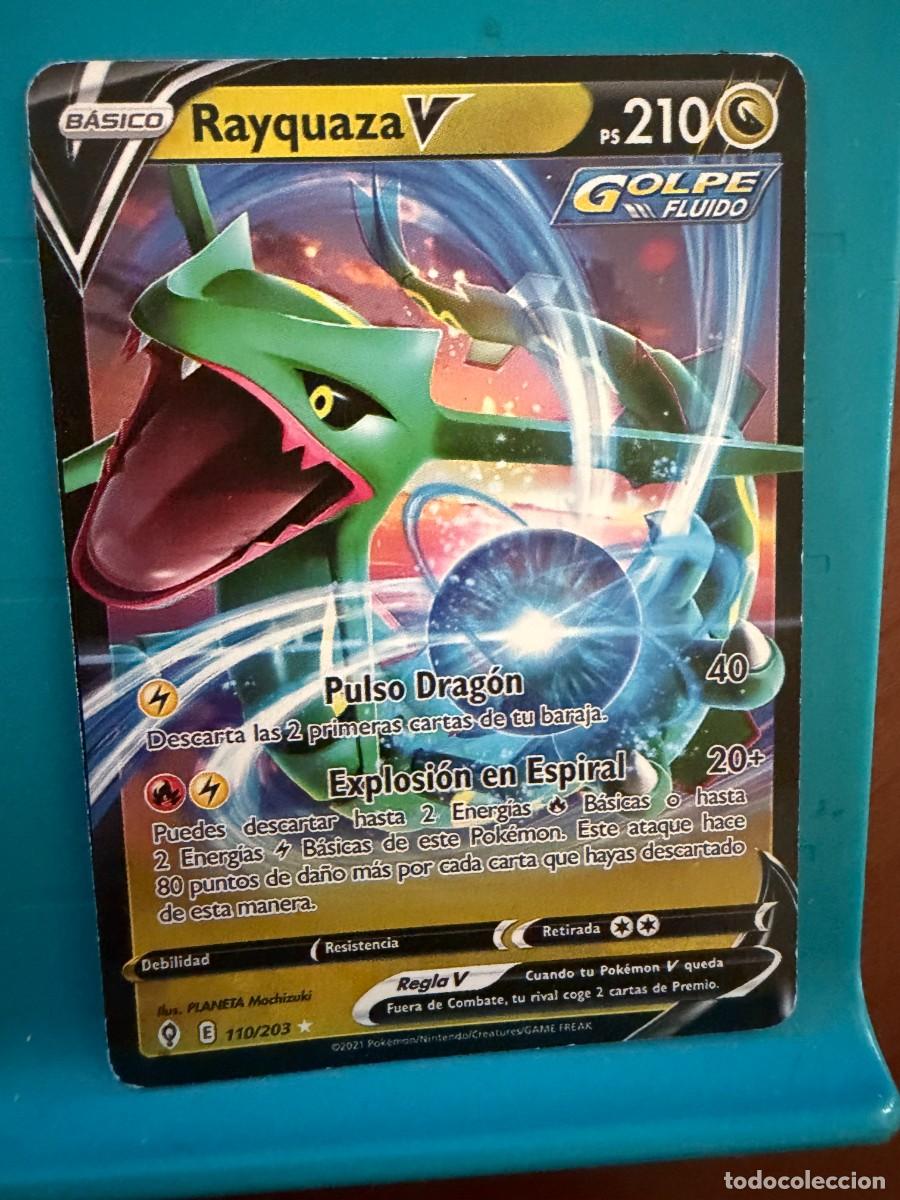 Coleccionismo cromos antiguos: pokemon rayquaza V 110/203