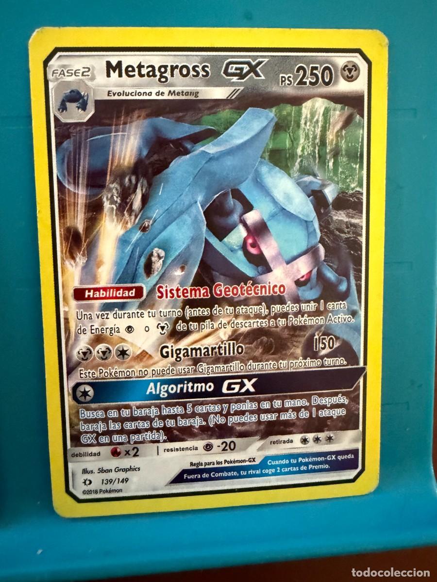 Coleccionismo cromos antiguos: pokemon metagross gx 139/149