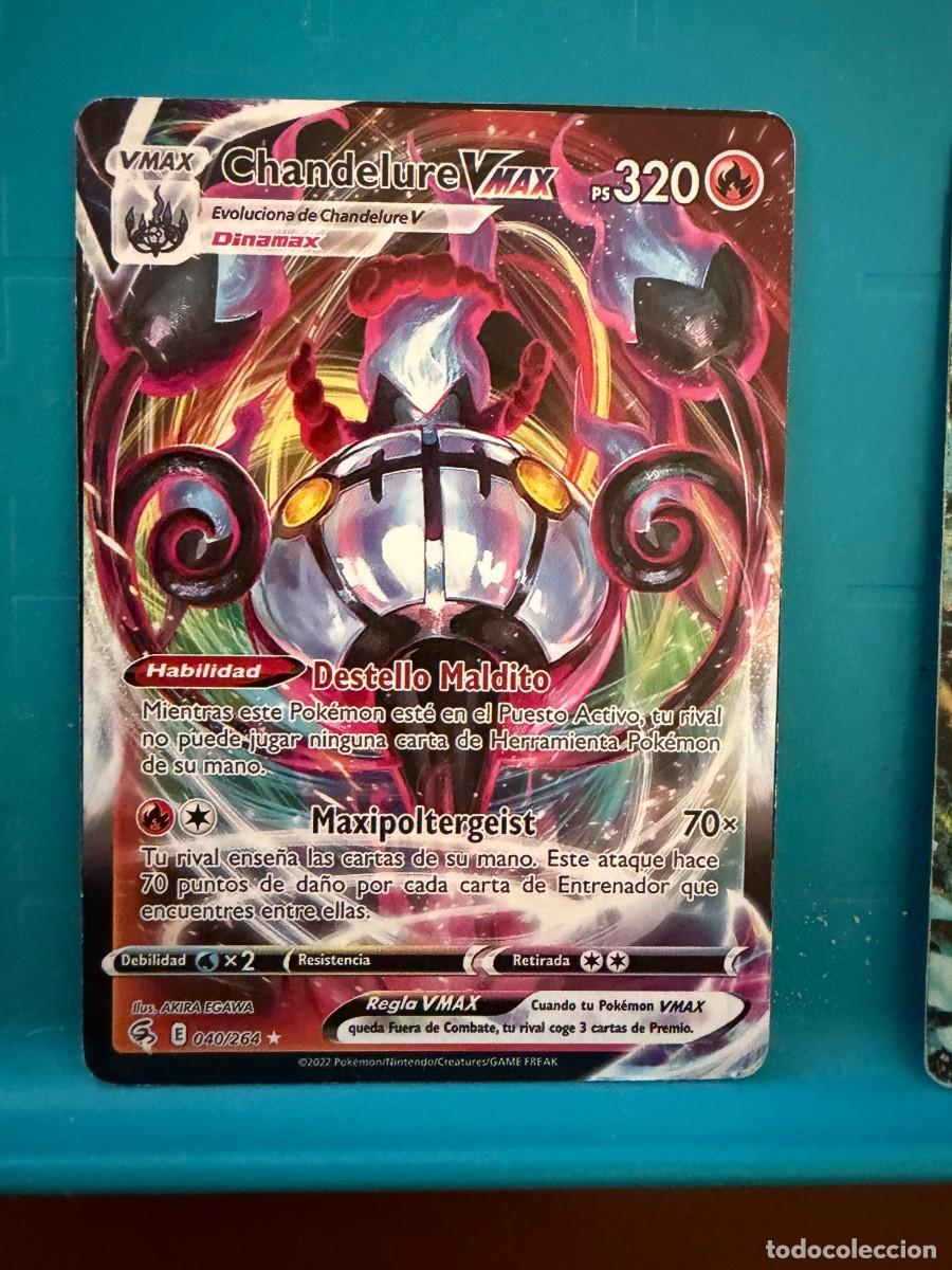 Coleccionismo cromos antiguos: pokemon chandelure vmaax 40/264