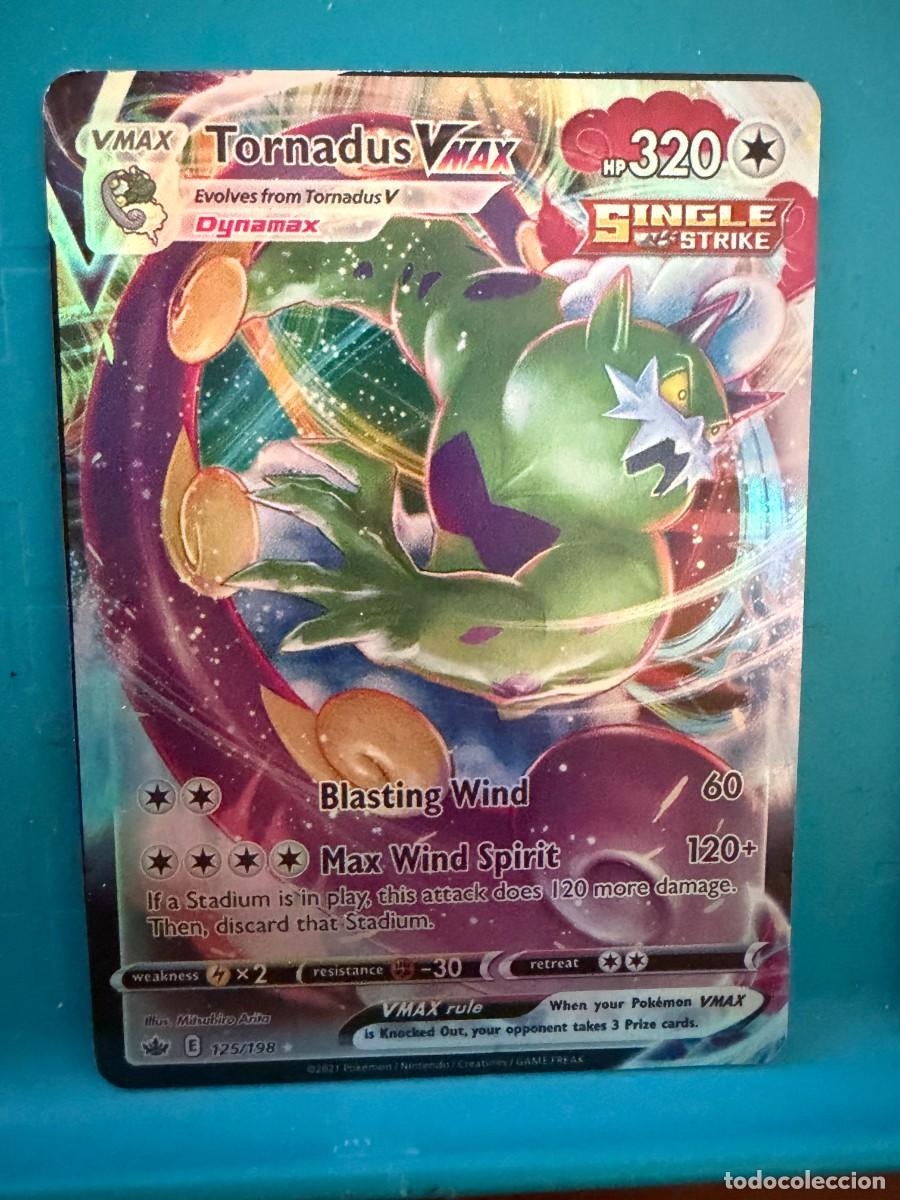 Coleccionismo cromos antiguos: pokemon tornadus vmax 125/198 - Foto 1