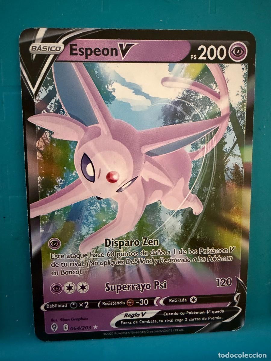 Coleccionismo cromos antiguos: pokemon espeon v 64/203
