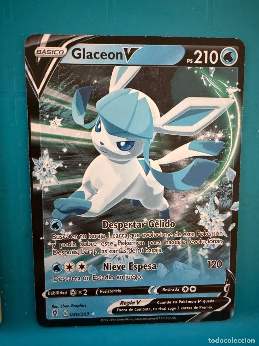 Coleccionismo cromos antiguos: pokemon glaceon v 40/203
